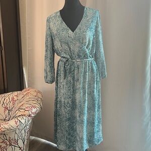 Chico's Teal Wrap Dress